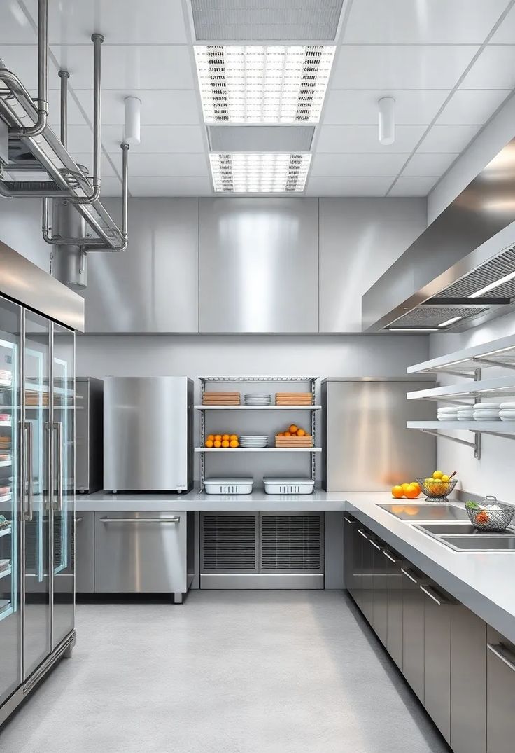 Commercial kitchen setup